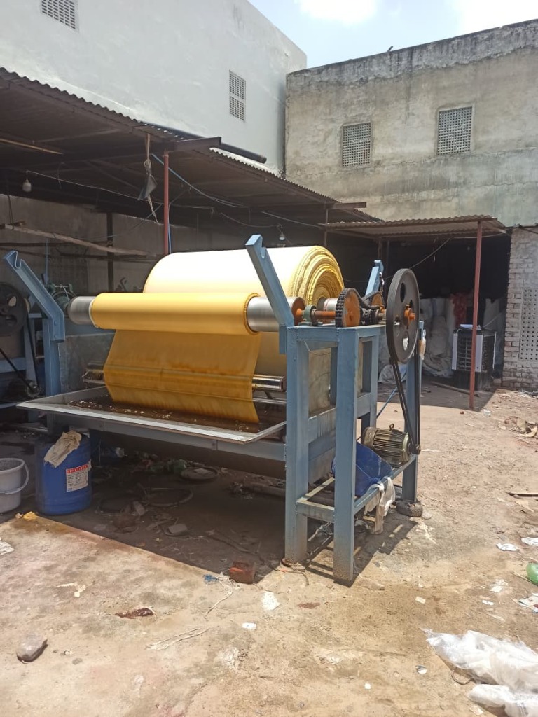 Textile dyeing machine in the Vedic Vastram workshop
