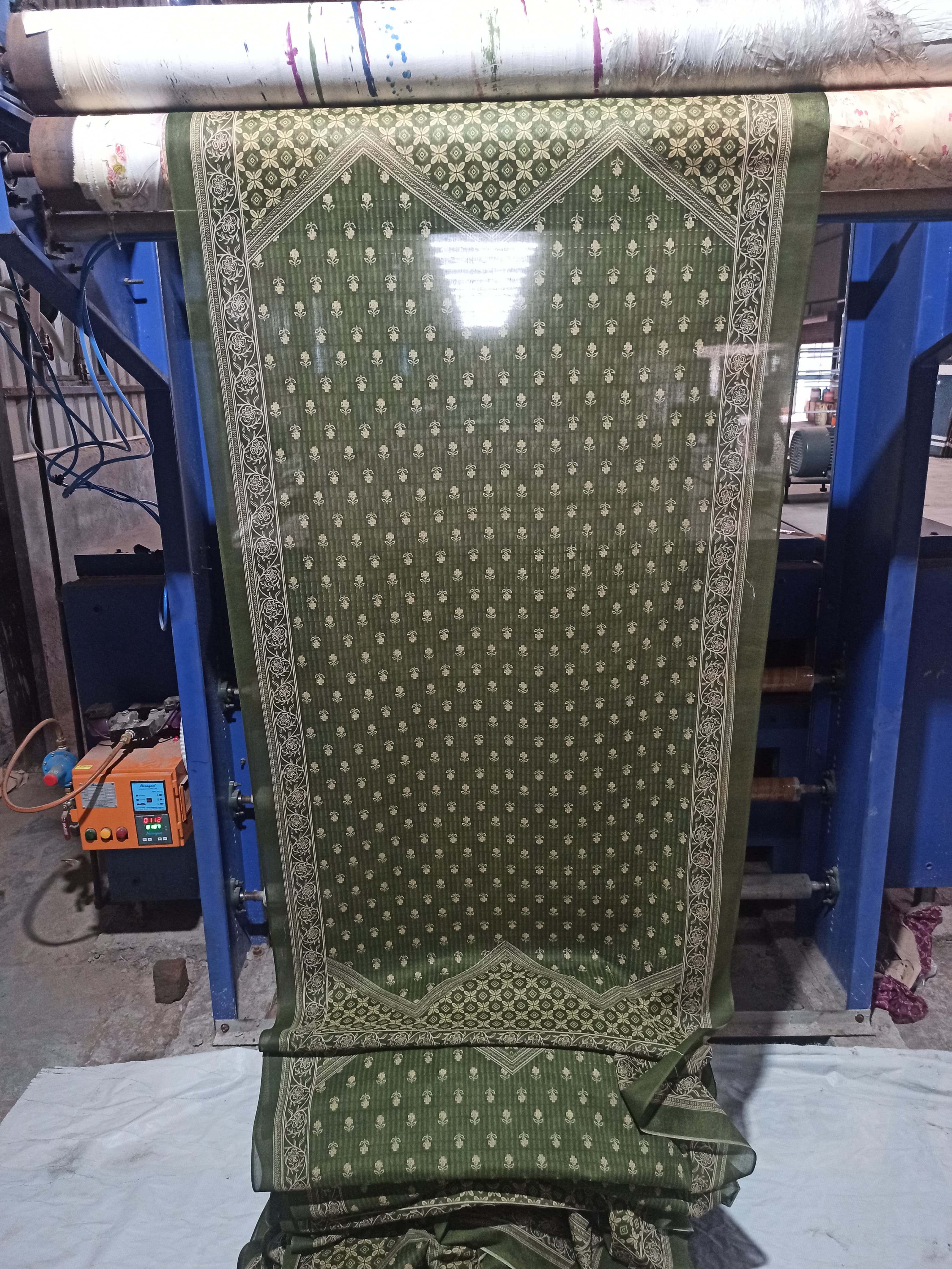 Sanganeri Floral Border Print